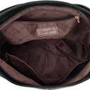 Wrangler Hobo Bags for Women Vegan Leather Top Handle Shoulder Purses and Handbags (Solid Black)