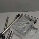 4-in-1 Chicken Poop Scooper & Rake, 15" Large Metal Sifting Shovel Poop Scooper for Sand, Adjustable Stainless Steel Handle 22"-65" for Coop Cleaning,Farms,Courtyards,Poultry Houses