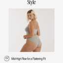 Organic Basics Women's Core Organic Cotton High-leg Brief Underwear (Large, Grey Mlange)