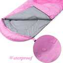 Sleeping Bag - 3 Seasons for Adults Kids Boys Girls Camping Hiking - Warm Cold Weather Lightweight Portable with Compression Bag for Backpacking in Spring, Summer, Fall and Winter