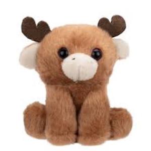 PETOOTIES 4IN PLUSH FOX, MOOSE, 2 PACK