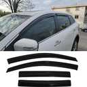 Side Window Wind Visor Vent Deflector fit for 2007-2015 Mazda CX9,4pcs Outside Mount Tape On Sun Rain Guards Set CX-9 94143