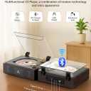 CD Player with Built-in Speakers Bluetooth Retro Portable CD Players for Home Music Player with Remote Control Headphone Jack Walnut Brown