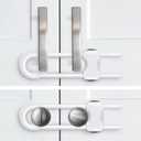Baby Proofing Cabinets,Cabinet Locks for Babies,U-Shaped Child Locks for Cabinets, Child Proof Cabinet Latches,Child Safety Cabinet Locks with Adjustable by SPISPI (Pack of 2)