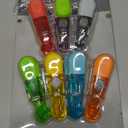 Set of 7 Colorful Magnetic Multi-Clips to Hang Documents or Close Bags #16499, 1 Pack of 7 Clips