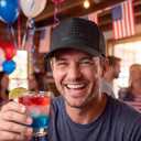 Pasimy 2 Pcs American Flag Trucker Hat for Men Women 250th Anniversary