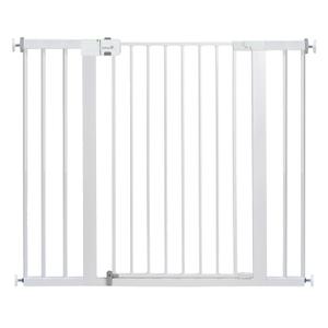 Safety 1st Extra Wide Baby Gate with Door: Premium Child Safety, Extra Tall Gate for Doorways, Dog Gates, Easy Installation, 36" Tall & Wide, Fits 29"-47" (White)