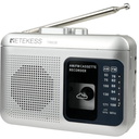 Retekess TR606 Cassette Tape Player, Cassette Player Recorder, Built-in Speaker, AUX/Microphone Jack, Support AUX Line in Record, AM FM Radio, Powered by DC or AA Battery (White)