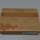 Beeswax Bread Bags (2026 New Upgrade) 2-Pack Reusable Bread Bags for Homemade Bread Sourdough,17"13"100% Linen Moisture-proof Lined XL Beeswax Bread Bag with Buckle&1Bowl Covers,Keeps Fresh Longer (Bread print color)