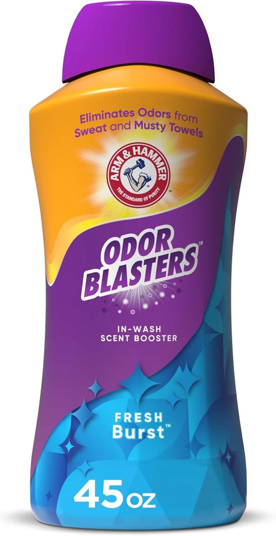 ARM & HAMMER Odor Blasters In-Wash Scent Booster, Laundry Scent Booster Fresh Burst Scent, 45 Oz (45 Fl Oz (Pack of 1))