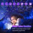 Hoom Decor Star Projector, Galaxy Projector for Bedroom, Night Lights for Kids, Ceiling Projector for Teen Girls, Night Light Projector for Bedroom, Music Speaker, White Noise Sound Machine