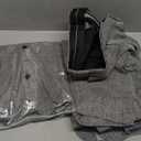 Men's 3 Piece Tweed Suit Retro Herringbone Lapel Blazer Vest Pants Set for Wedding Business (Medium, Light Grey)