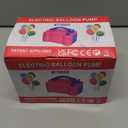 Growsun Electric Balloon Pump Air Inflator Portable Automatic Dual Nozzle Balloon Blower 110V 600W for Birthday Baby Shower Balloons Party Decorations (Rose Red)