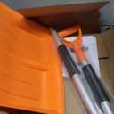 Snow Shovel for Driveway, 43" to 50" Retractable and Detachable Lightweight Plastic Snow Shovel with Sharp Blade and Non-Slip Foam Handle.Suitable for Women, Seniors