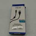 6 Foot Braided Nylon Micro Black Chrome USB Charge/Sync Cable