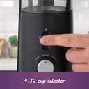 Mr. Coffee Automatic Coffee Grinder with 5 Presets, 12 Cup Capacity, Black Ideal for Home Use and Espresso Lovers, Black