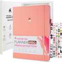 Clever Fox Planner Pro Premium  Luxurious Weekly & Monthly Planner with Budget Organizer for Productivity & Goals, Undated, A4 (Peach Pink) (A4 (8.5" x 11"))
