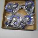 3 Inch Caster Wheels Heavy Duty Stem Caster 1600Lbs, Threaded Stem Casters 1/2"-13 x 1(Stem Diameter 1/2", Stem Length 1"), Safety Locking Caster Set of 4, Industrial Castor Wheels for Cart,Furniture