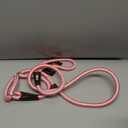 Fida Durable Slip Leads for Dogs, 6 FT x 1/2" Heavy Duty Dog Loop Leashes, Comfortable Strong Rope Slip Leash for Small Dogs and Puppies, No Pull Pet Training Lead with Highly Reflective(1/2", Pink)