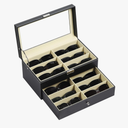 AUTOARK 12 Piece Eyeglasses Storage and Sunglass Glasses Display Drawer Lockable Case Organizer