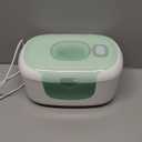 Momcozy New Baby Wipe Warmer, 100pcs Larger Capacity Wipe Dispenser, 10-Min Fast Heating with 4 Temperature Modes, Innovative Spring Design, Silicone & Top Seals,Quick Even Heating, 3-Level Nightlight (Green)