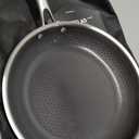 HexClad Hybrid Nonstick 10-Inch Frying Pan, Stay-Cool Handle, Dishwasher-Friendly, Oven-Safe Up to 900F, Induction Ready, Compatible with All Cooktops