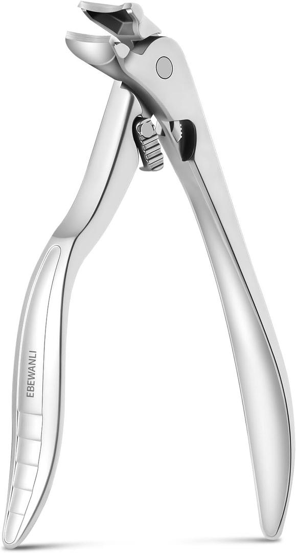 Long Handled Toenail Clippers, Built-in Lock, Professional Stainless Steel Toenail Clippers for Seniors Thick Toenails, Curved Blade Heavy Duty Large Toe Nail Clippers for Men, Women
