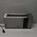 Mueller UltraToast Full Stainless Steel Toaster 2 Slice, Long Extra-Wide Slots with Removable Tray, Cancel/Defrost/Reheat Functions, 6 Browning Levels with LED Display, Housewarming Gifts New Home