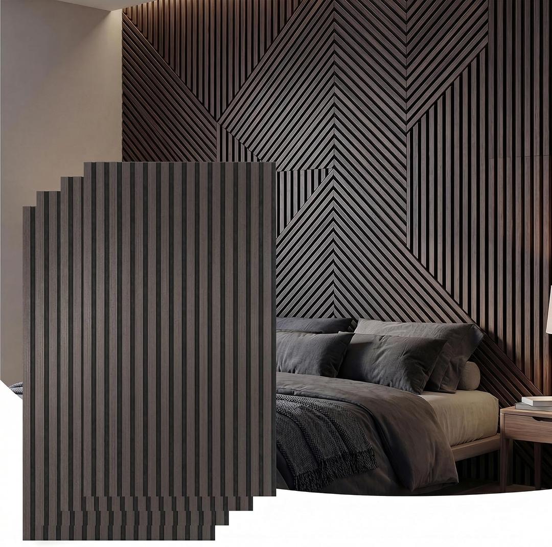 Decorative Acoustic Wall Panels Set of 4, 47.2x23.6inch (31sq.ft), 4Pack-23.62x47.24 inch