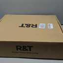 R&T Toilet Seat Riser 2" Raised Seat with Removable Padded Handles Fit for Elongated Toilets