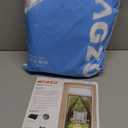 MAGZO Magnetic Screen Door Fit Door Size 30 x 80 Inch, Screen Size 32" x 81" Strong Magnet Door Mesh with Reinforced Hook & Loop for Patio, Sliding, French, White