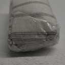 DriftAway Farmhouse Linen Blend Blackout Curtains 63 Inches Long for Bedroom Vertical Striped Printed Linen Curtain Thermal Insulated Lined Treatments for Living Room 2 Panels W52 x L63 Gray