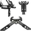 Archery Dual-use Compound Bow Stand Support Folding Portable Clamp Holder Adjustable Length and Width for Hunting or Competitive Sports Accessories