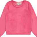 BTween Girls Cozy Velour Sweatshirt Set, 3 Pack of Soft Sweatshirts for Kids, Stylish Casual Outfits, Sizes 4-14 (7, Basic)