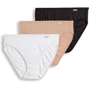 Jockey Womens Underwear: Supersoft French Cut, 3 Pack (6, Black/Light/Ivory)
