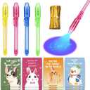 Valentines Day Gifts for Kids - 28 Pack Invisible Ink Pen with Valentines Greeting Cards for Classroom, Valentines Exchange Gifts ideas Preschool Valentine Gifts favors