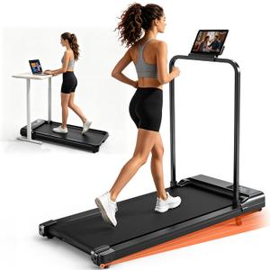 Walking Pad Treadmill with Incline and Handle Bar for Home Office