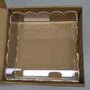 8 x 8 Scalloped Acrylic Tray  Clear Display Tray & Jewelry Organizer, AntiSlip Pads, Modern Desk Dcor Gift, Chic & Versatile