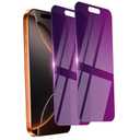 Ifaeveus 2 Pack Privacy Screen Protector for iPhone 16 Pro Max Tempered Glass 6.9inch Private Saver Anti-Spy Eye Protection Anti-Scratch Full Coverage