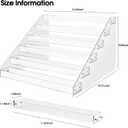 Acrylic Display Shelf,Risers Display Stands,Perfume Organizer,Cupcake Stand,Tiered Display Stand,Sticker Display,Card Stands For Display,Card Display Stand,Figure DisplaySpice Rack(6 Tier)