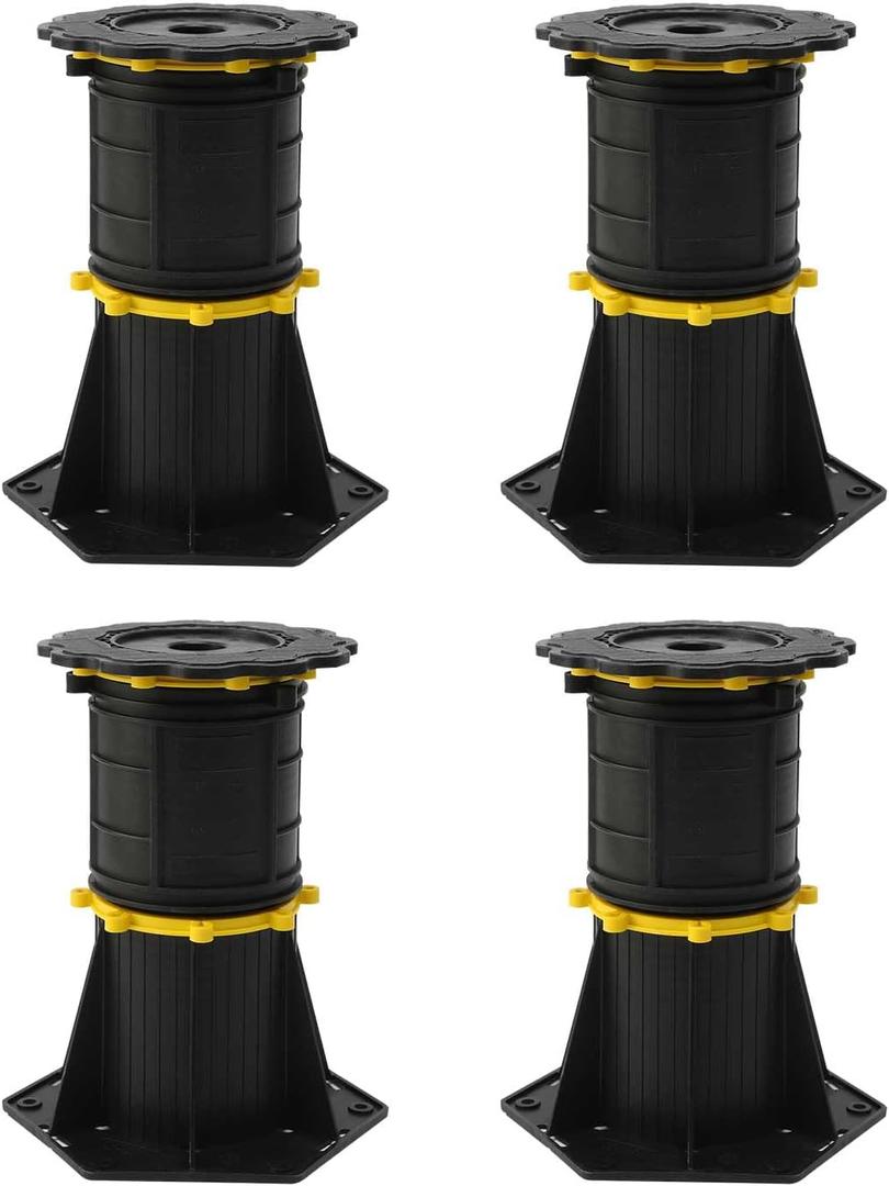 Bed Support Legs, 4 Pack Adjustable Height Bed Frame Support Legs 7.9-13 inch, Heavy Duty Bed Support Reinforcement Parts Bed Slats Support Leg for Platform Beds & Metal Frames