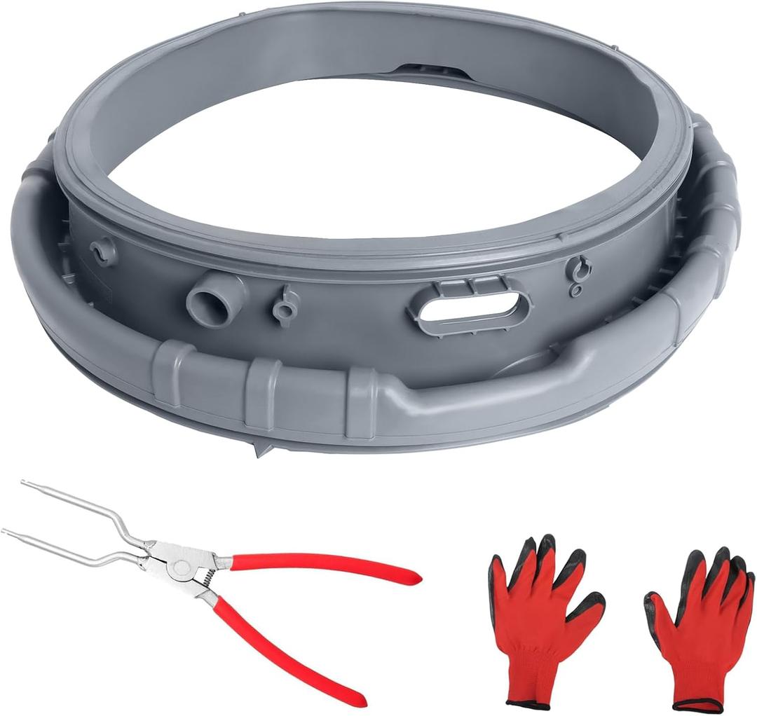 DC64-02805A WF405ATPAWR/A2 Washer Door Boot Seal Gasket Compatible with Samsung Washer Replacement Parts Door Diaphragm WF393BTPARA/A2,WF395BTPASU/A2, WF395BTPAWR/A2,WF405ATPASU