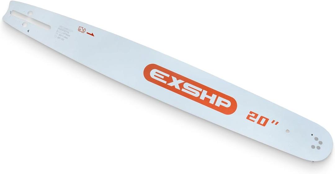20 Chainsaw Guide Bar - 20in Length, 3/8" Pitch, .050 Gauge, K095 Mount, 72 Drive Link Replacement Chainsaw Bars