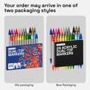 ARTISTRO 24 Acrylic Paint Markers - Paint Pens for Drawing, Brush + Fine Tips - For Fabric, Rock, Glass, Wood, DIY - Art & Craft Supplies for Adults, Teens, Kids - Teacher Appreciation Gift