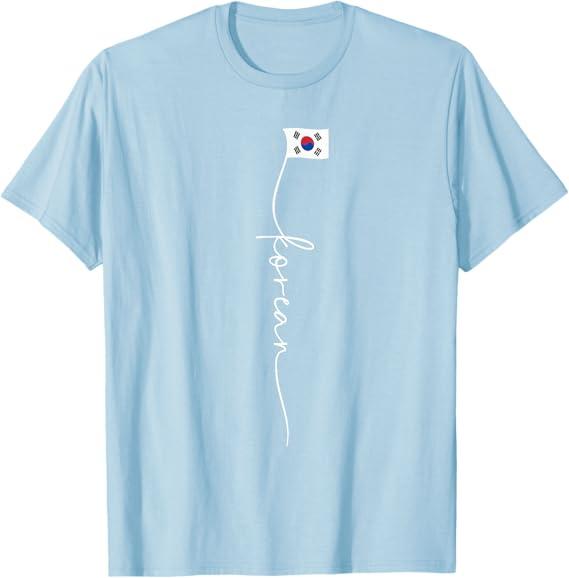 Korea Signature Korean Flag T-Shirt, Blue, S