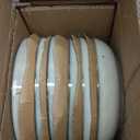 AmorArc 8.5'' Large Pasta Bowls, 36oz Stoneware Pasta Serving Bowls Set of 6 for Kitchen, Wide Bowls for Pasta,Salad,Oatmeal, Microwave Safe, Reactive Glaze