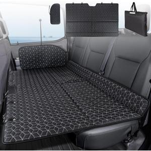 OHMU Non Inflatable Truck Bed Air Mattress for Large Truck,Car Travel Camping Back Seat Extender for F150/RAM 1500/Toyota/Silverado/GMC/Tundra, Full