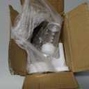 Hamster Water Bottle Standing Water Dispenser No Drip 2 in 1 Large Capacity Small Animal Automatic Food Bowl for Cage Accessories for Hamsters Gerbils Mice (Gray, 5.91 in X 4.13 in X 4.33 in)