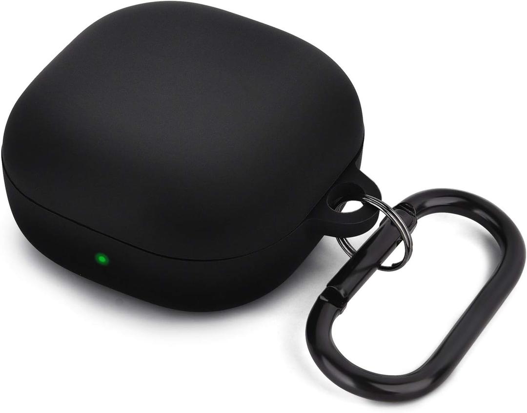 AIRSPO Silicone Case Compatible for Samsung Galaxy Buds 2 Pro/Galaxy Buds2/ Galaxy Buds Pro 2/ Galaxy Buds Live/Galaxy Buds FE Case (Black)