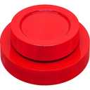 joy akkess 50 PCS Red Plastic Plates Heavy Duty Red Plates Disposable include 25 Dinner (10.25") & Dessert/Salad (7.5") for Valentine's Day, Birthday, Wedding